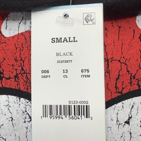 Rolling Stones Small T-Shirt Vampire Tongue Graphic Black Graphic Distressed New - Picture 4 of 9